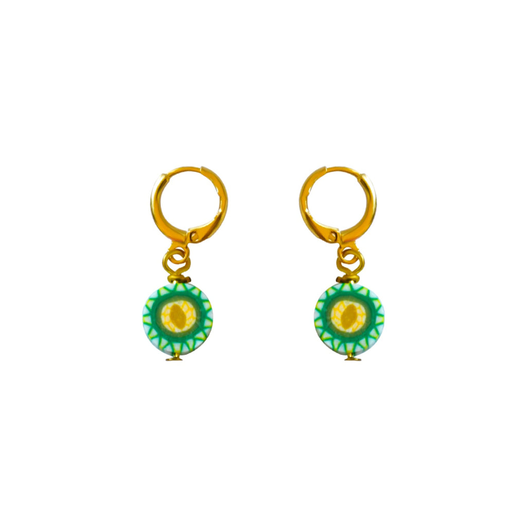Cantaloupe Melon Earrings, Novelty Fruit Earrings | by Ifemi Jewels