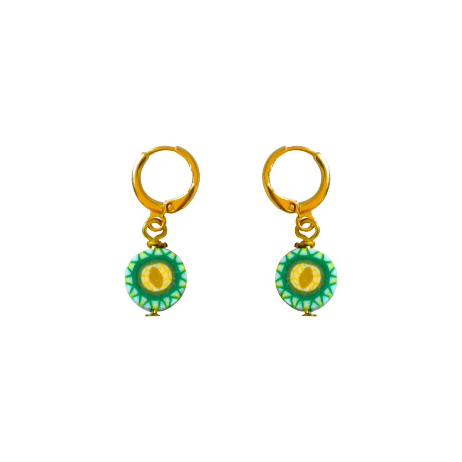 Cantaloupe Melon Earrings, Novelty Fruit Earrings | by Ifemi Jewels